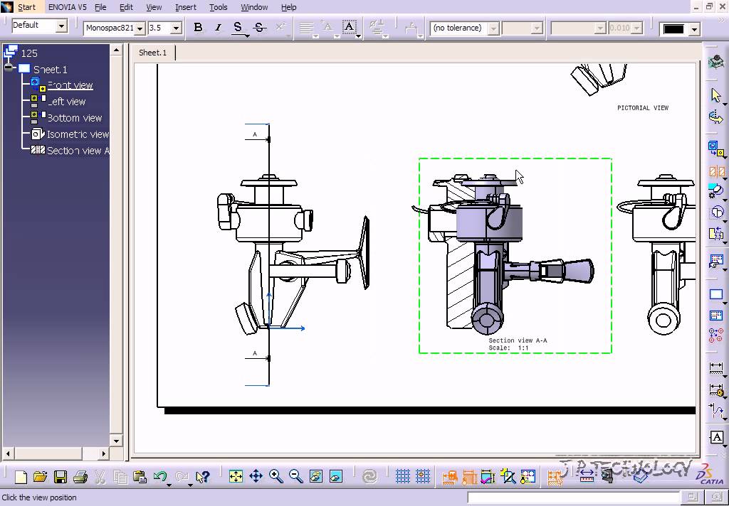 Catia V5 Tutorial-125 Section Views