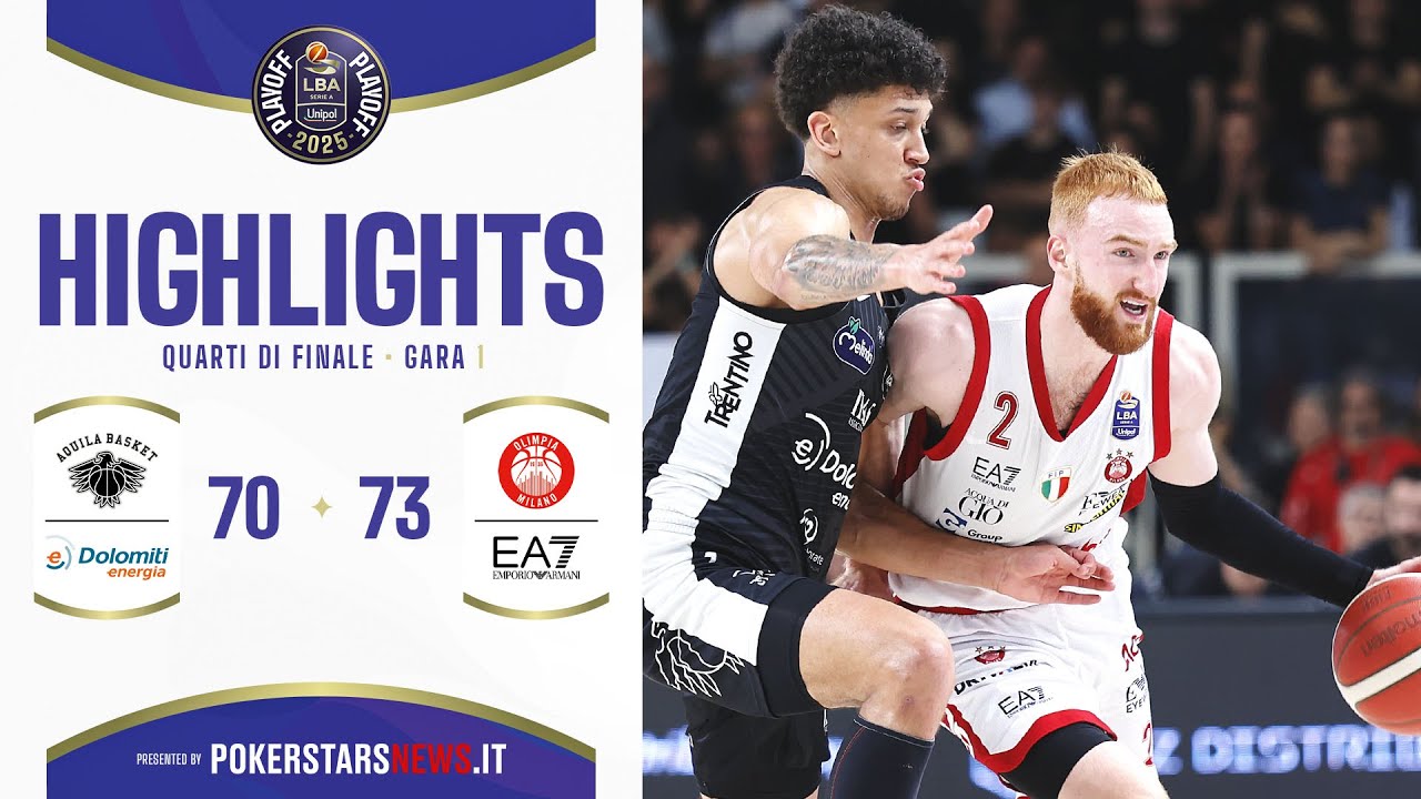 Dolomiti Energia Trentino – EA7 Emporio Armani Milano | PokerstarsNews Highlights | QF | Gara-1