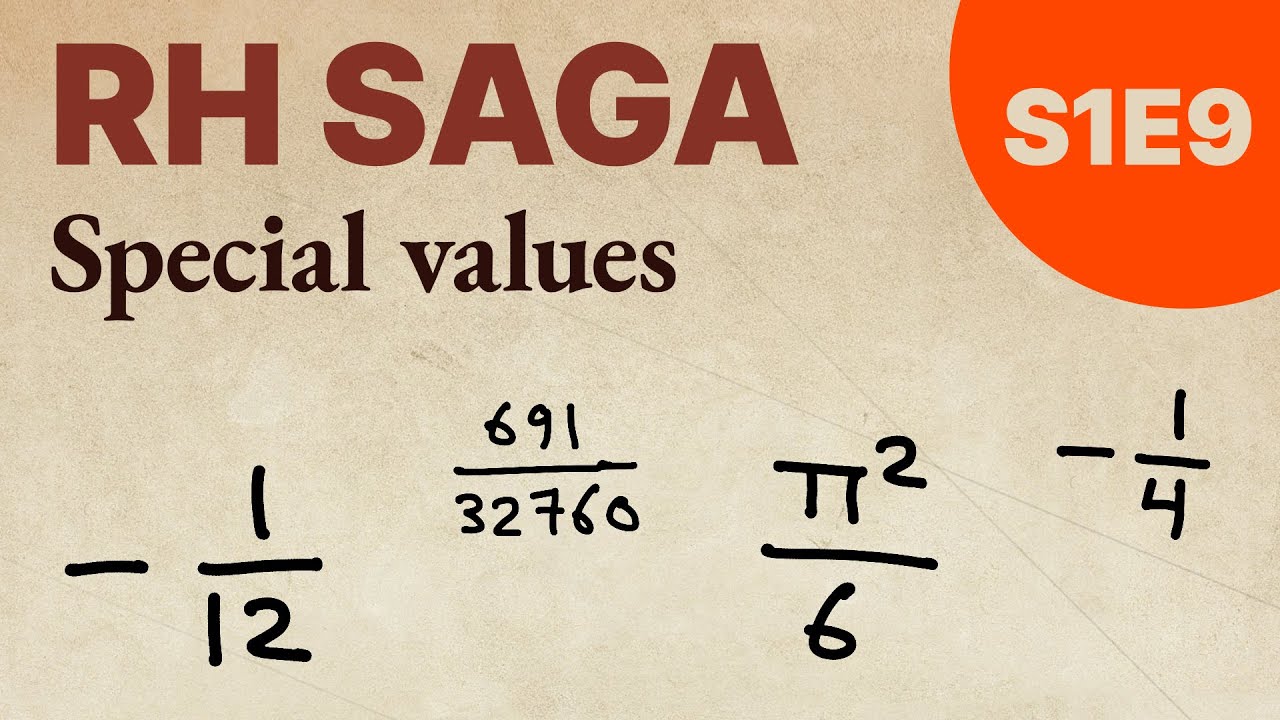 Special values of L-functions (RH Saga S1E9)