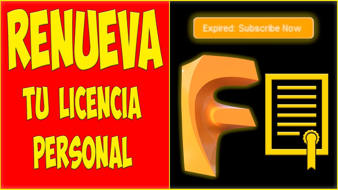 🔑 Como RENOVAR licencia de uso personal FUSION 360