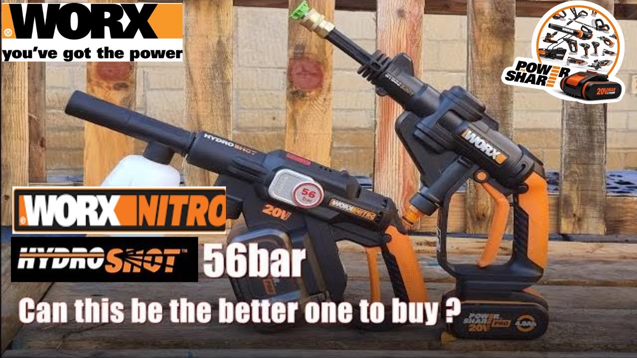 Worx Hydroshot 56bar Challenge: Which Cleans Best ? Review