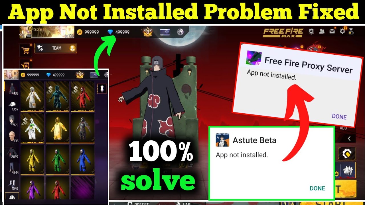 free fire proxy server app not installed || Problem solved 🤩 | Astute Beta app not Installed Problem