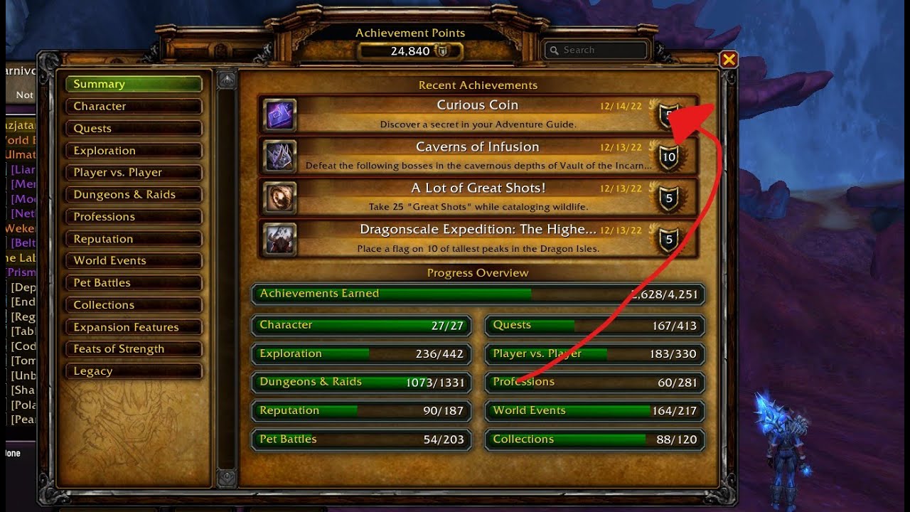 World Of Warcraft How to get the Curious Coin Achievement!