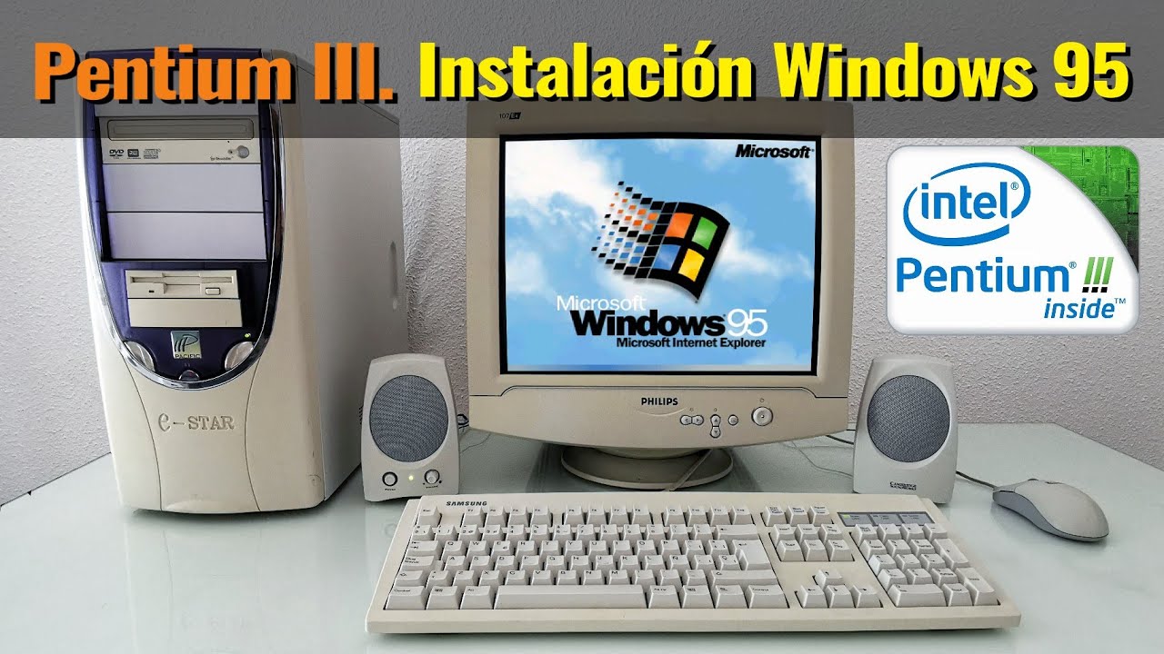 Proyecto PIII de la basura (II): Instalación, drivers y puesta a punto de Windows 95.