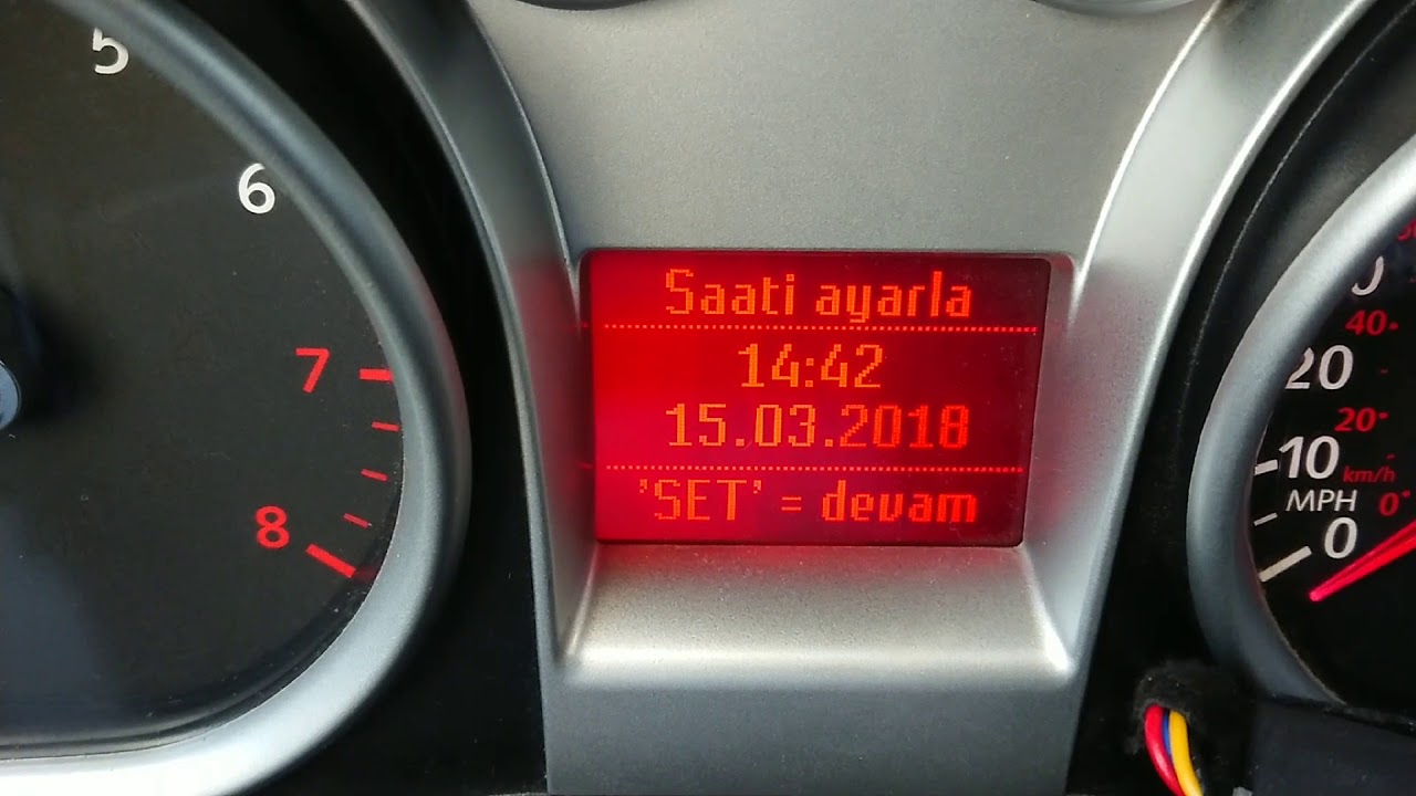 Focus 2.5 ile C-max  Göstergeden Saat ve Tarih Ayarı