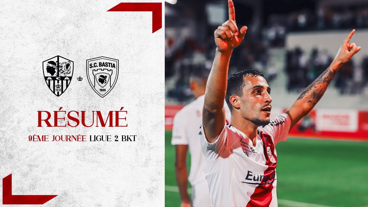 AC Ajaccio - SC Bastia (2-0) Résumé - (ACA-SCB) / 2023-2024