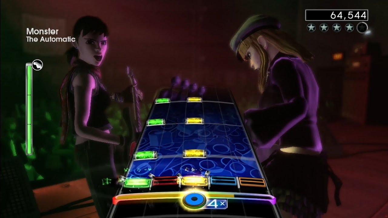 Rock Band 2 Deluxe - Monster (The Automatic) (Hard Guitar 100% FC, 152,952 🌟🌟🌟🌟🌟)