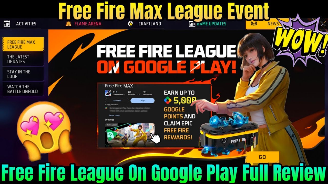 Free Fire League On Google Play Full Review😍 | Free Fire Max League Event | FF League On Google Play