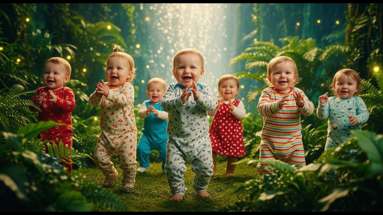 “Real Jungle Baby Dance Adventure | Magical Dancing Babies Song (Ultra Cute & Cinematic)”