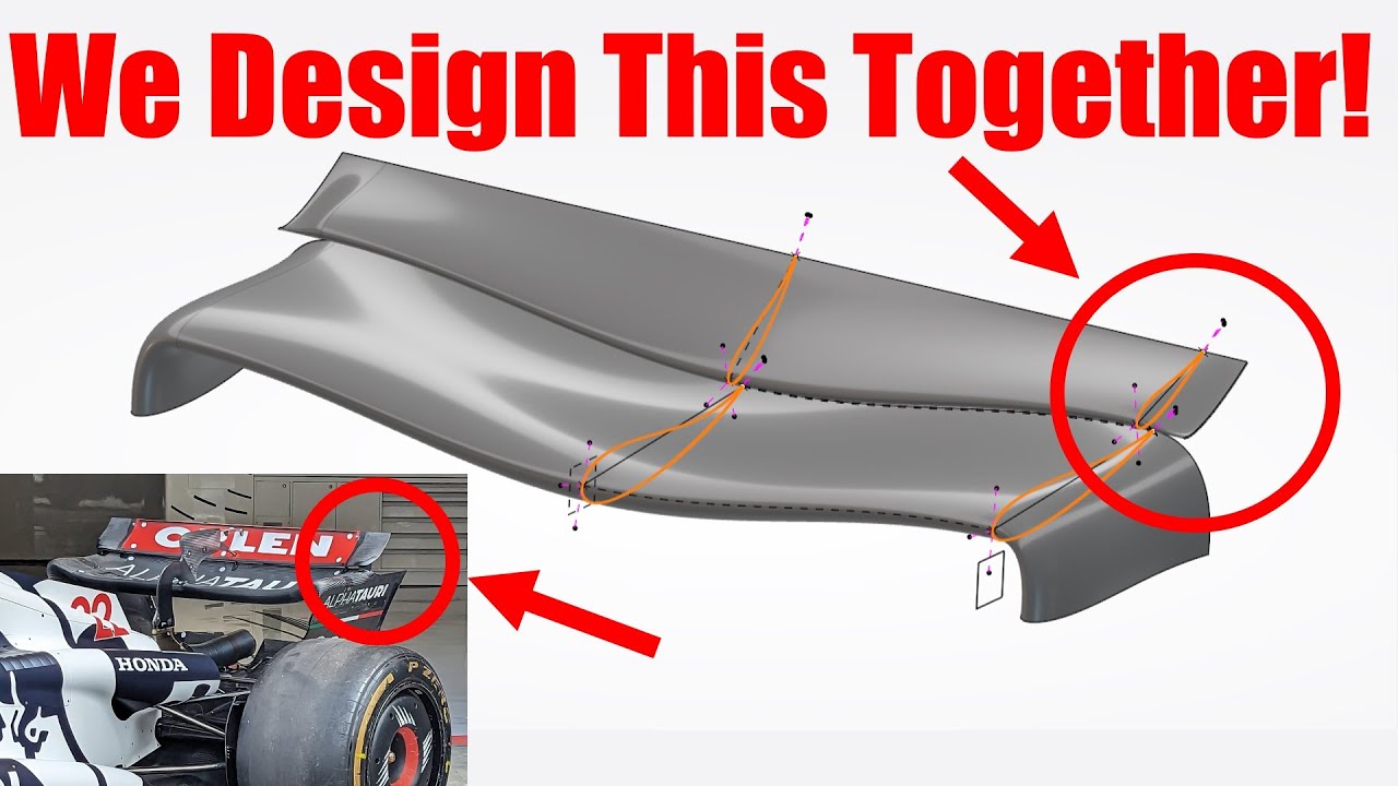 F1 2023 - We Design This Rear Wing Tip Feature Together!