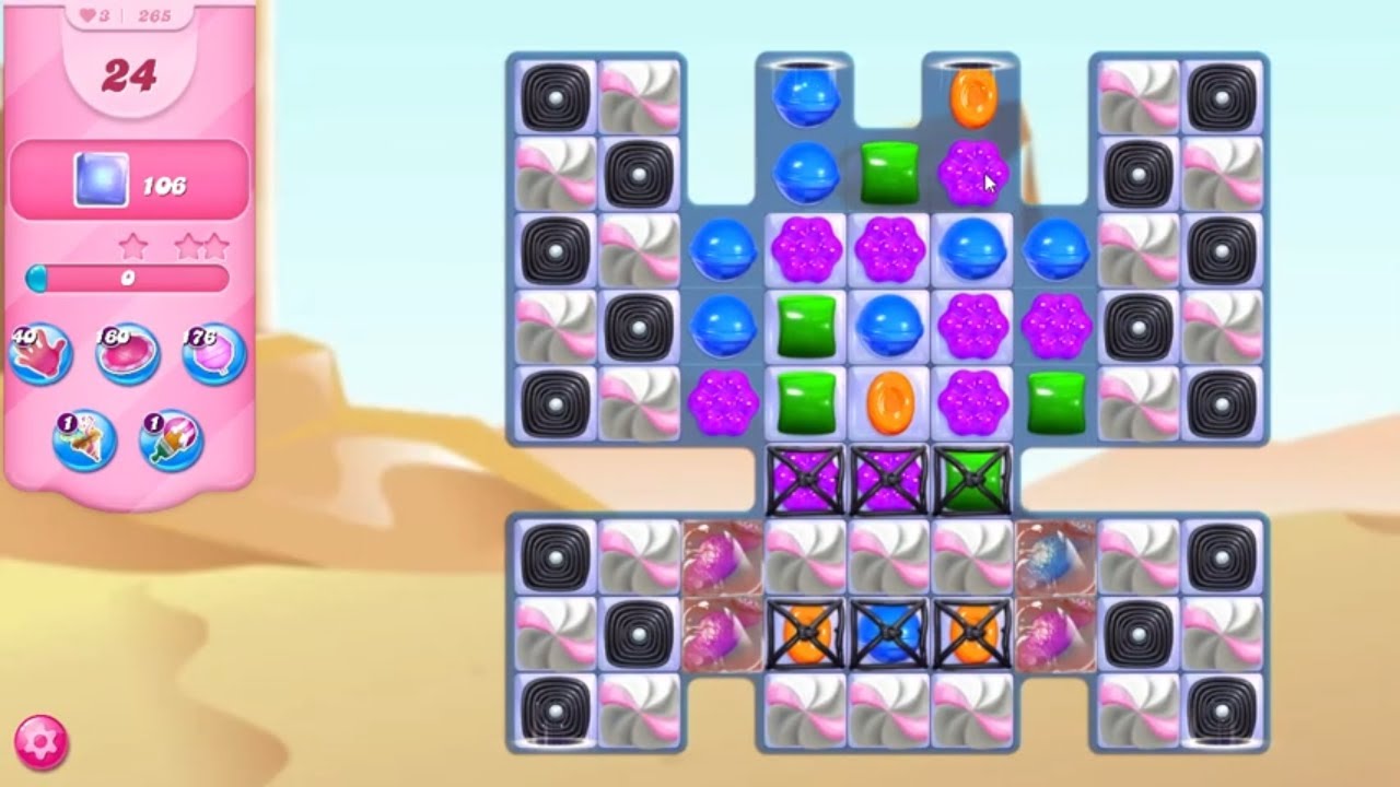 Candy Crush Saga LEVEL 265 NO BOOSTERS