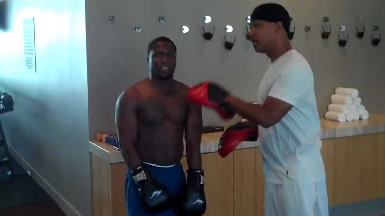 Kevin Hart as Money Mayweather _ Uncle Roger work the boxing mitts