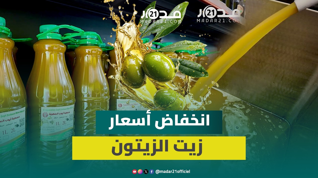 وفرة الزيتون ووقف التصدير يخفض أسعار زيت الزيتون لأقل من 50 درهما