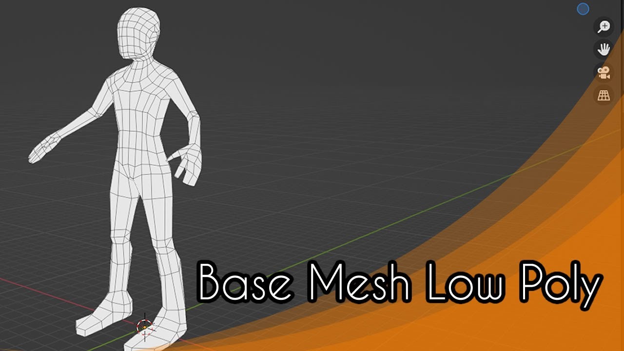 Crear Basemesh Low Poly en Blender para Videojuegos