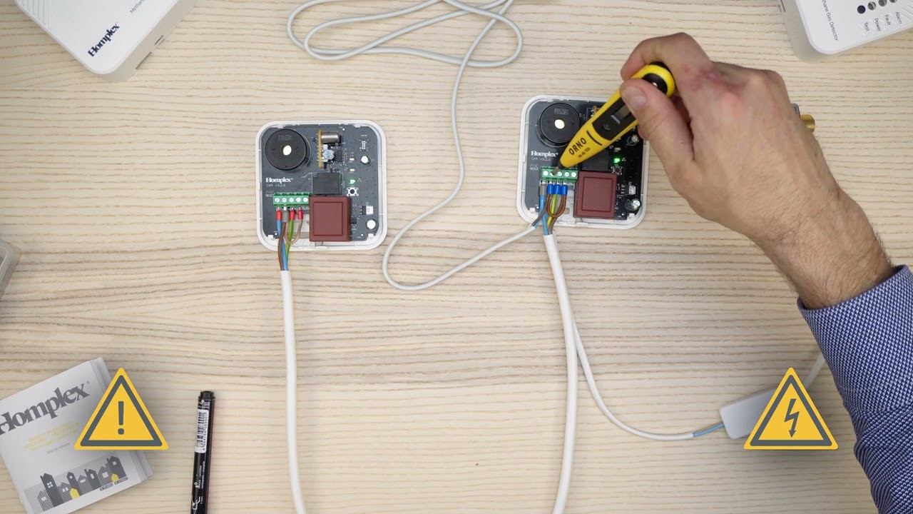 HD100 PRO - Instalarea mai multor detectoare alimentate în paralalel cu o singură electrovalvă