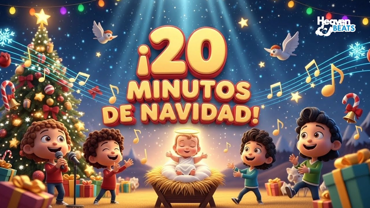 20 MINUTOS DE NAVIDAD 🎄 | Canciones Infantiles Cristianas | Heaven Beats