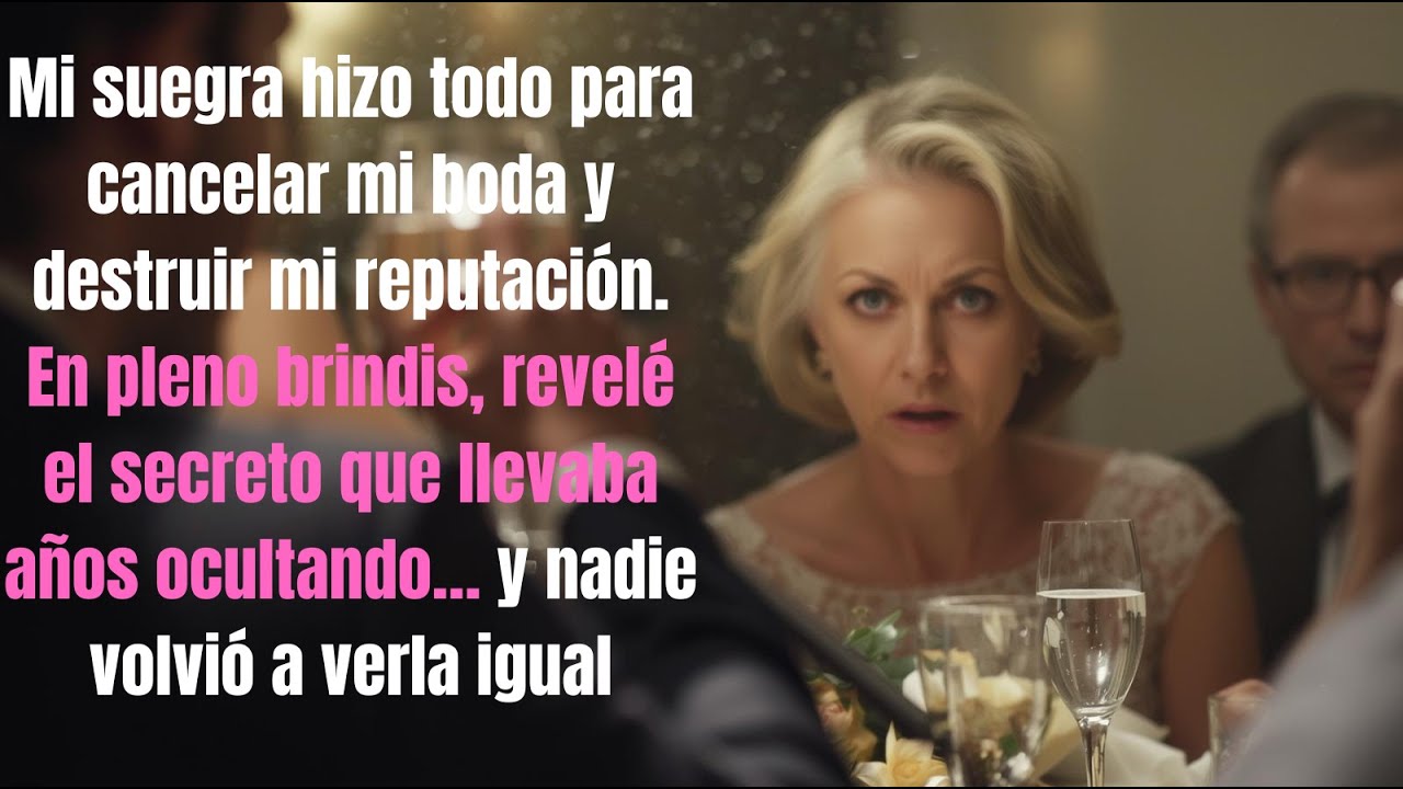Mi suegra intentó CANCELAR mi boda… y revelé su SECRETO en el brindis