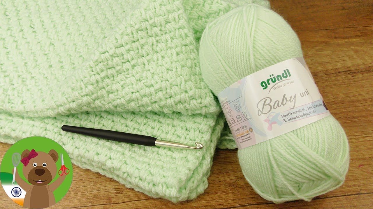 பேபி ப்ளாங்கெட் 70x90cm | Crochet Baby Blanket for Beginners in Tamil | Kaitholil