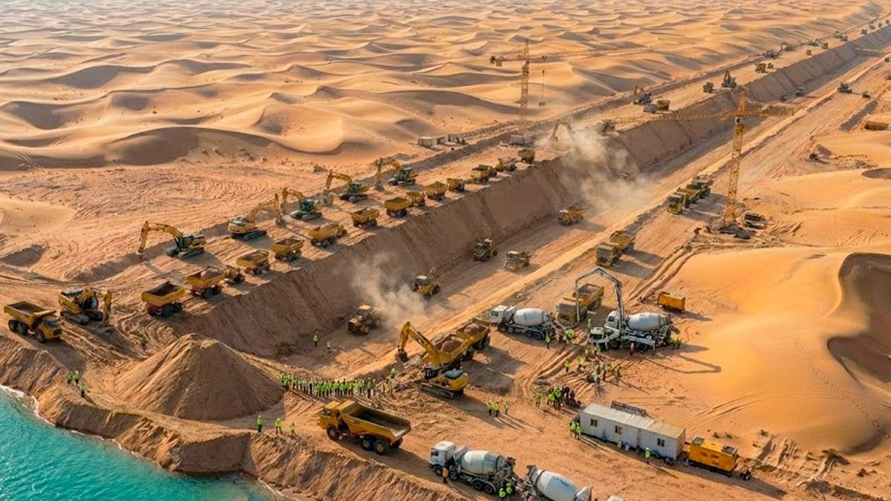 Como Um Canal Maciço de 500 Km Foi Construído no Deserto e Mudou Uma Nação Para Sempre