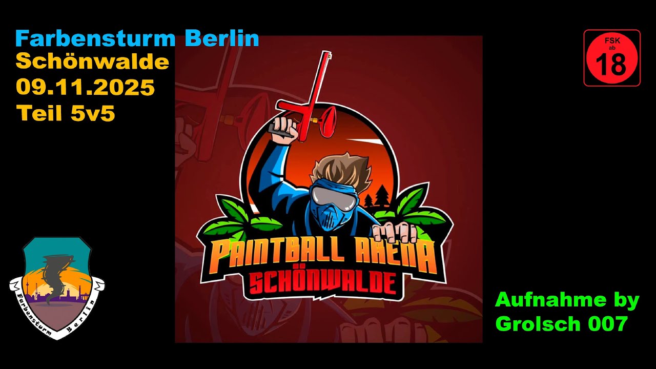 Farbensturm Paintball Sch&ouml;nwalde 09.11.2025 Teil 5v5