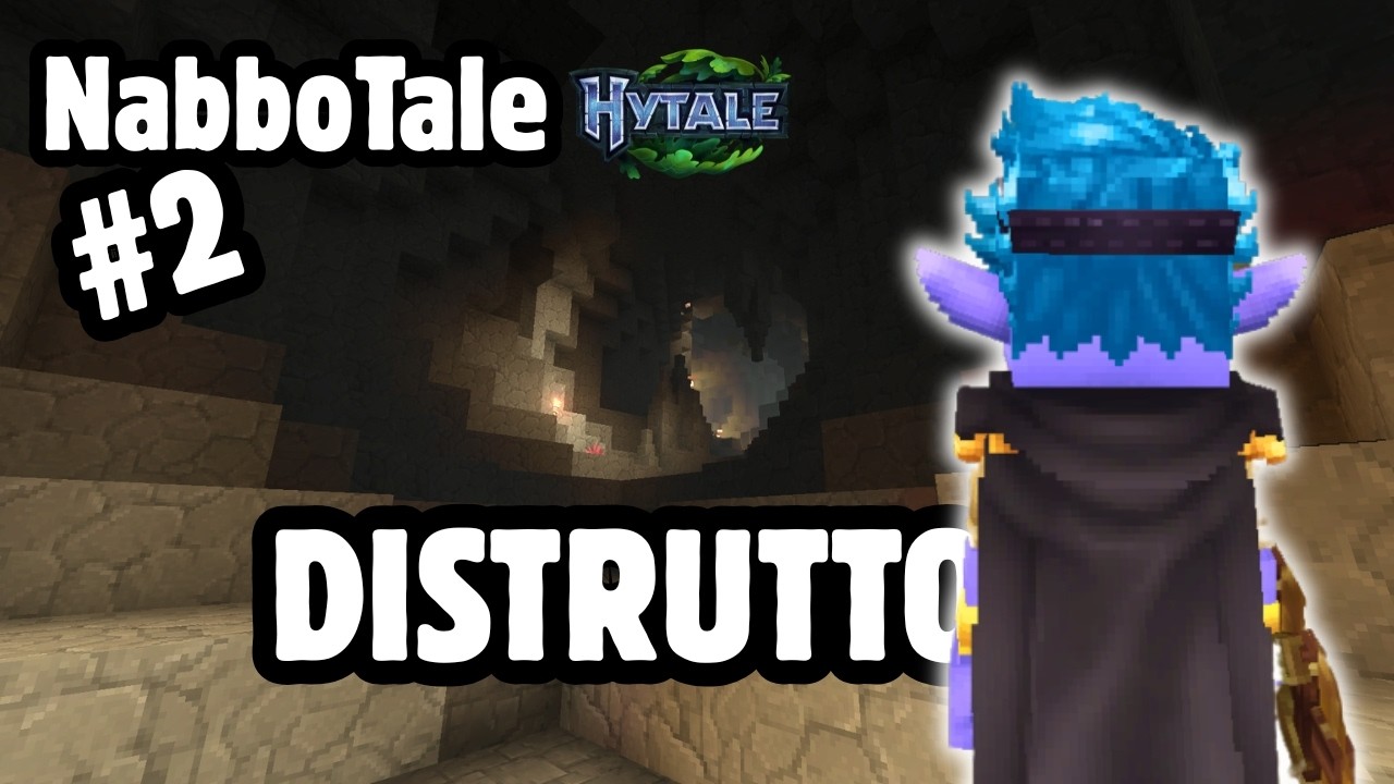 HYTALE ITA: LA CAVERNA MI SCONFIGGE | NabboTale ep. 2 - NabbotoHero