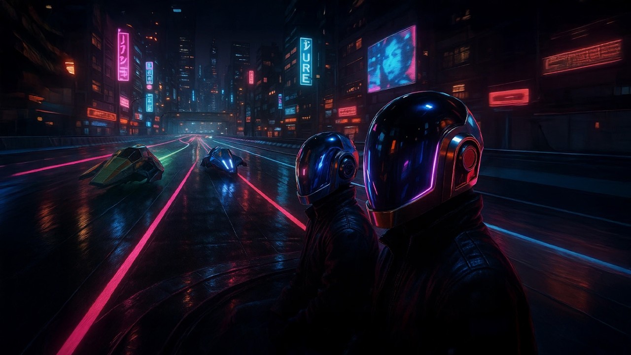 Neon Velocity 🚀 | Daft Punk x Wipeout — Dreamwave / French House Tribute Mix [1H]