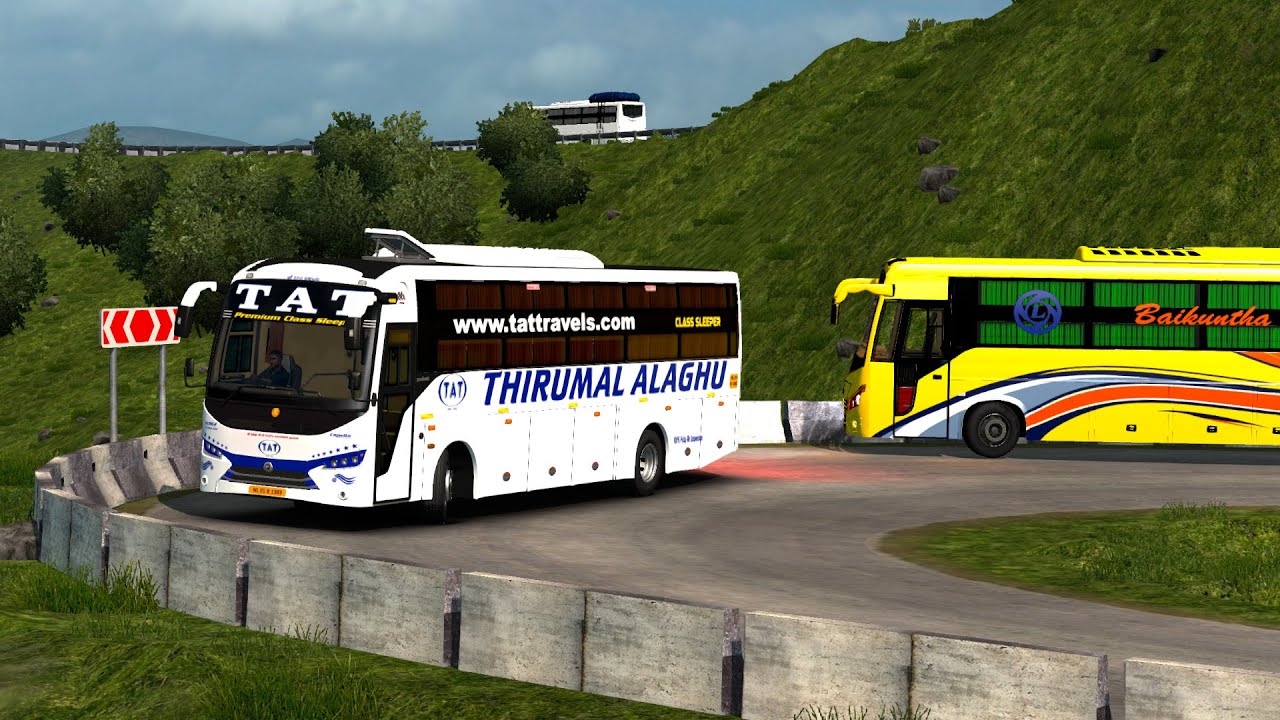 Prakash Capella TAT travels bus driving in game | Southern Region Map | Euro Truck Simulator 2