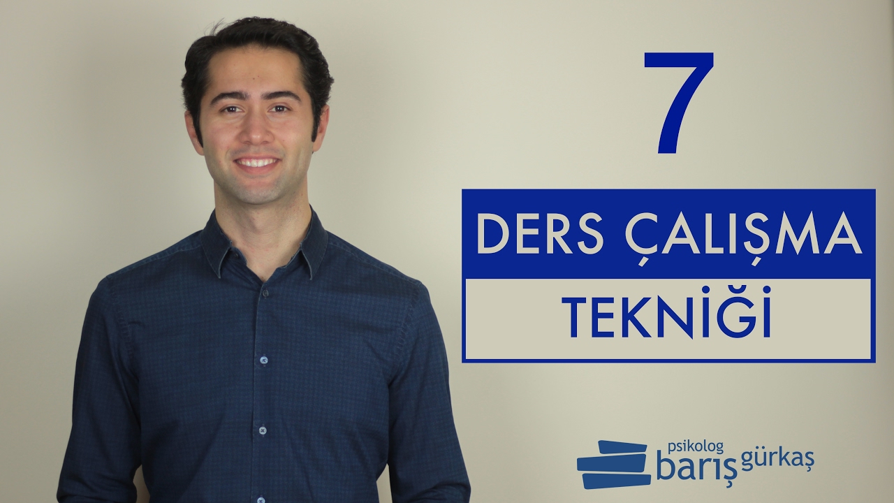 Verimli 7 Ders Çalışma Tekniği