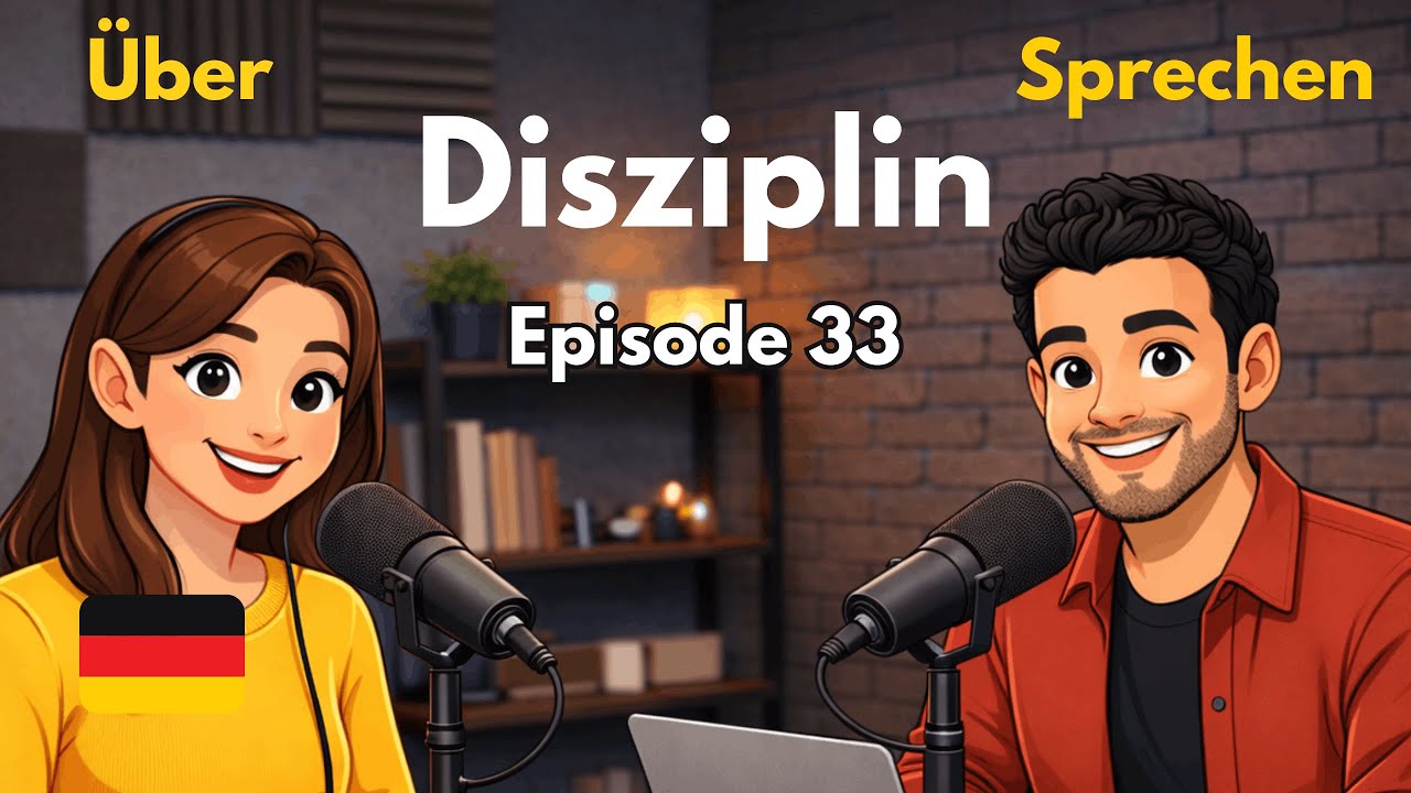 Disziplin bei der Arbeit – Disziplin im Beruf | A1-A2 |  Deutsch Lernen mit Podcast | Episode 33