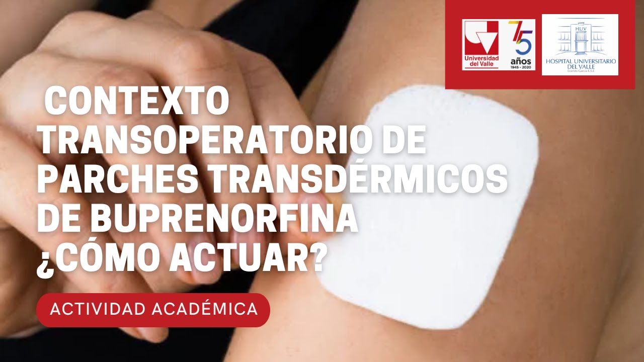 Contexto transoperatorio de parches transdérmicos de buprenorfina Cómo actuar