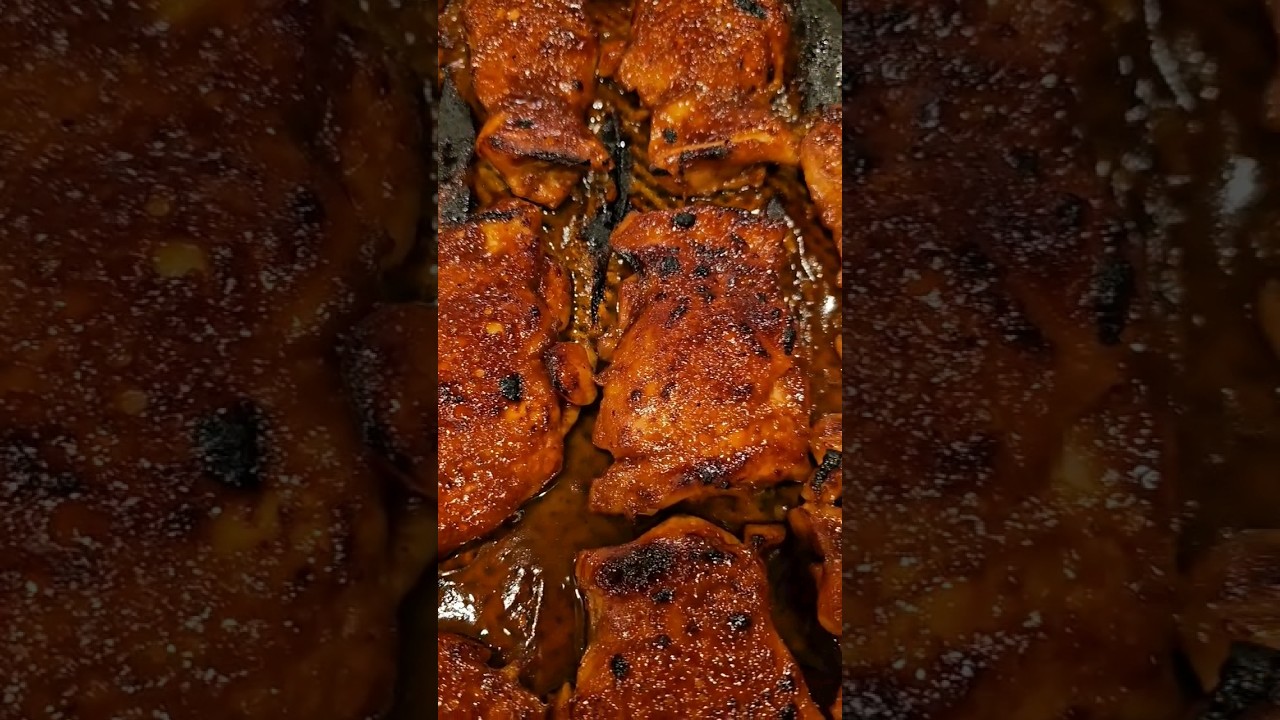 BAKED BBQ CHICKEN THIGHS!!