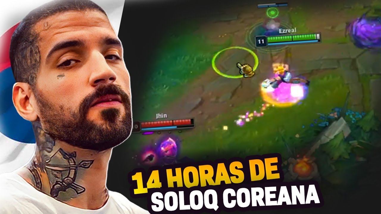 BRTT PEGOU EZREAL DEPOIS DE JOGAR 14 HORAS DE SOLOQ - BOOTCAMP DO BRTT NA KR
