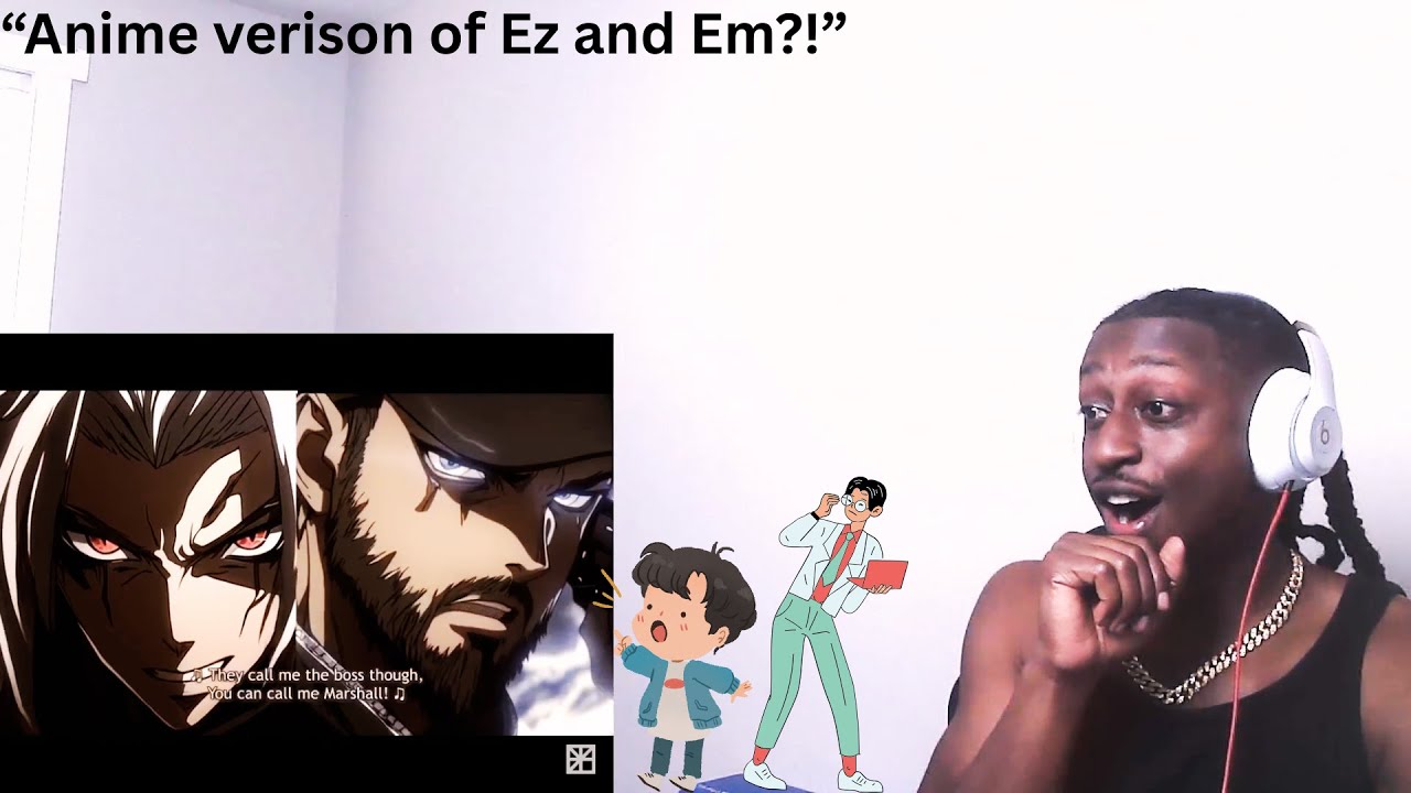 Eminem - Head Honcho (feat. Ez Mil) [ Anime Inspired Lyric Video ] REACTION