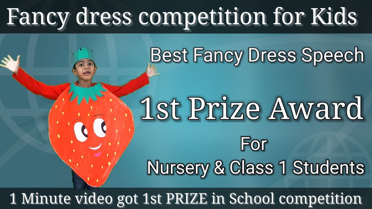 Strawberry fancy dress competition speech for kids | Fancy dress competition idea | Arnav Nayak