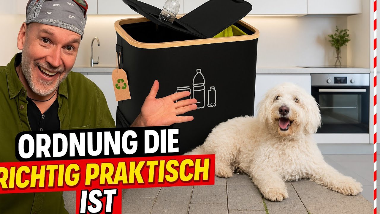 Mehr Ordnung & Sauberkeit in der Küche! 2in1 Gelber Sack & Pfandflaschen/Pfand Dosen Ständer! Test