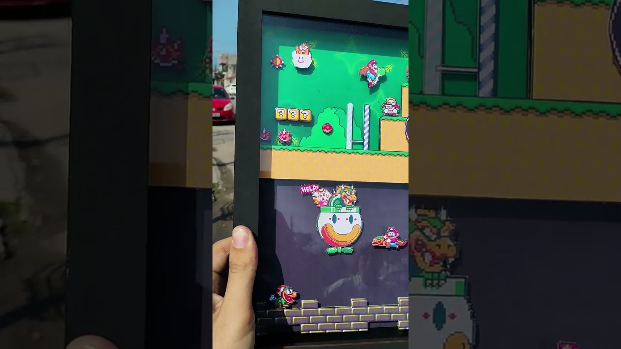 Quadro 3D ÉPICO do Super Mario World com Duas Telas!