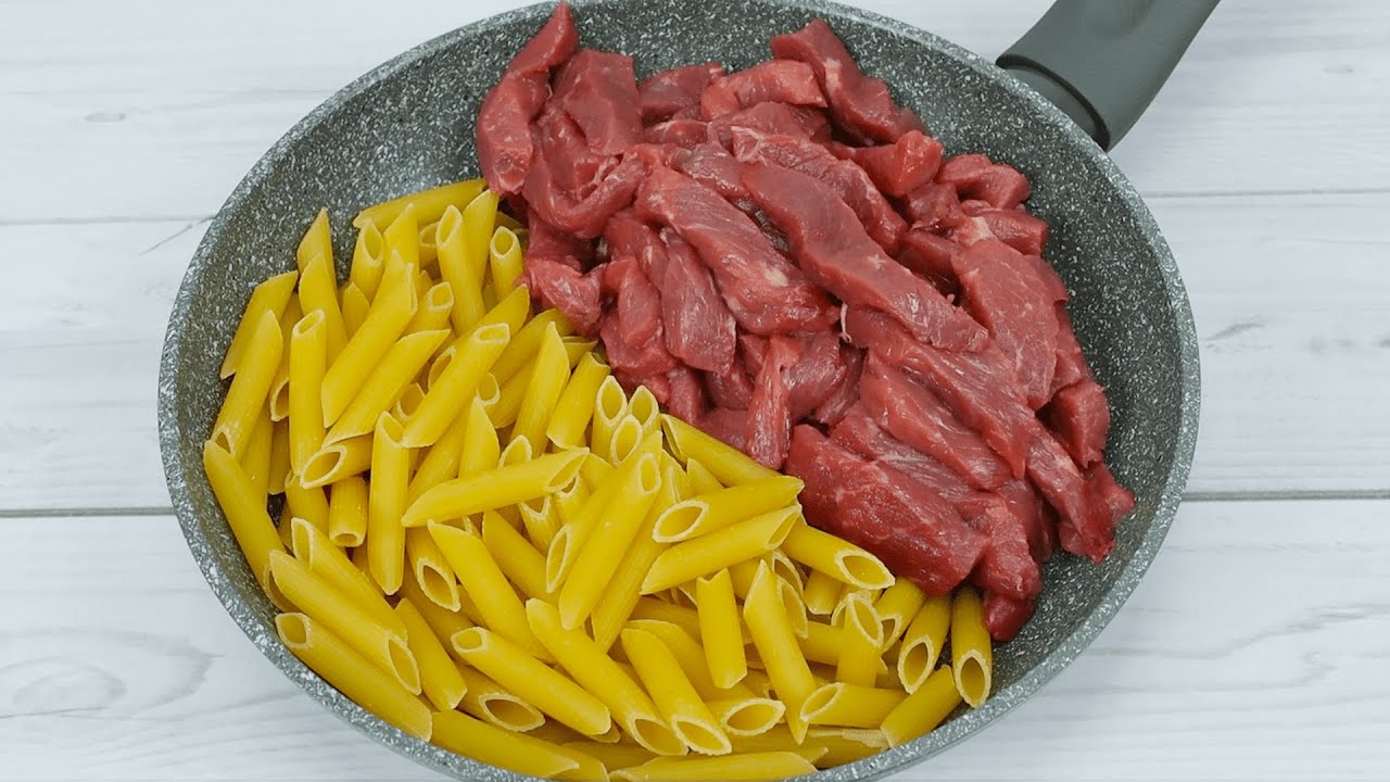 The best way to make meat and pasta, quick and super tasty!