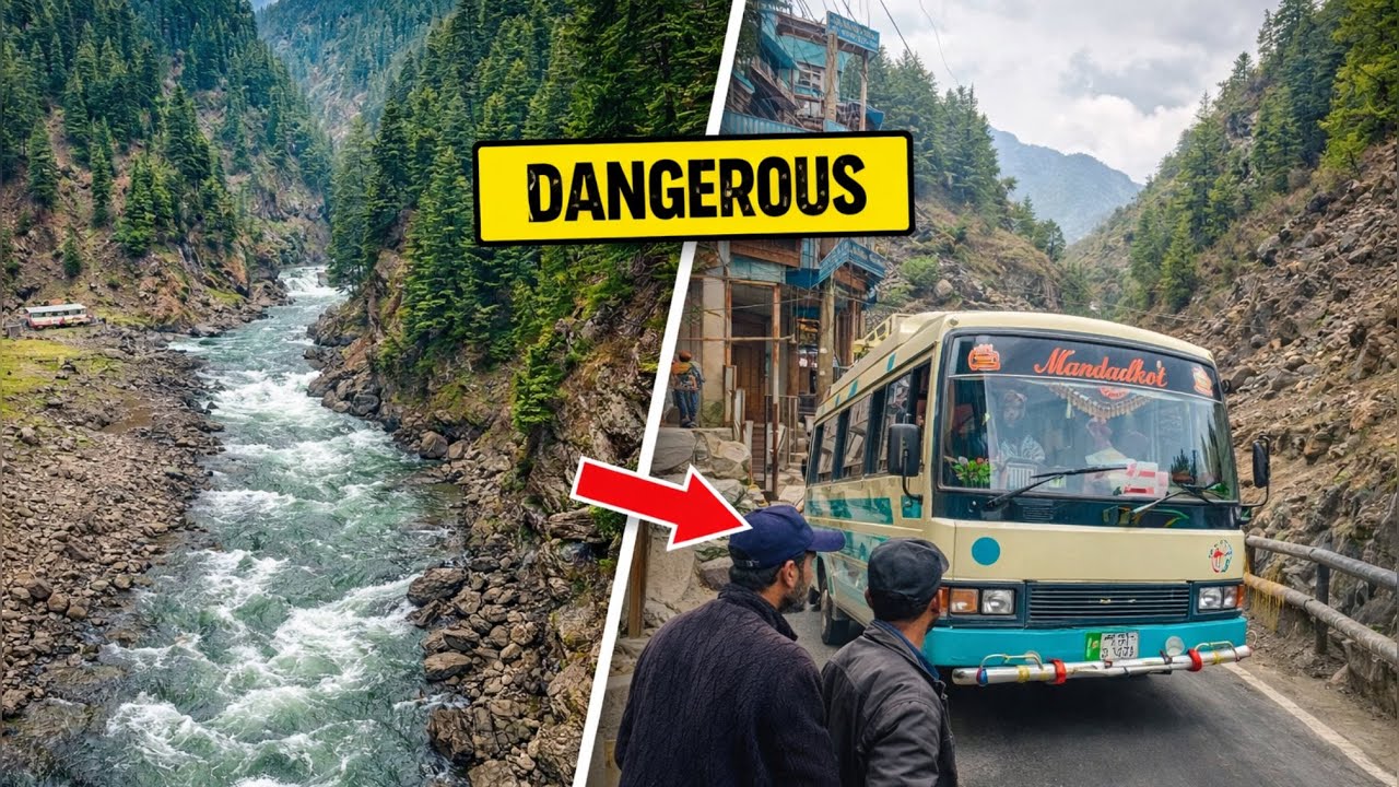 Most Dangerous Spot of Neelum River 😱 | Adventure, Traveling & Stunning Beauty #azharvlogger 