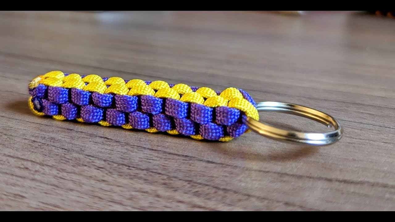 How To Make A Crown Sinnet (Box Knot) Paracord Keychain