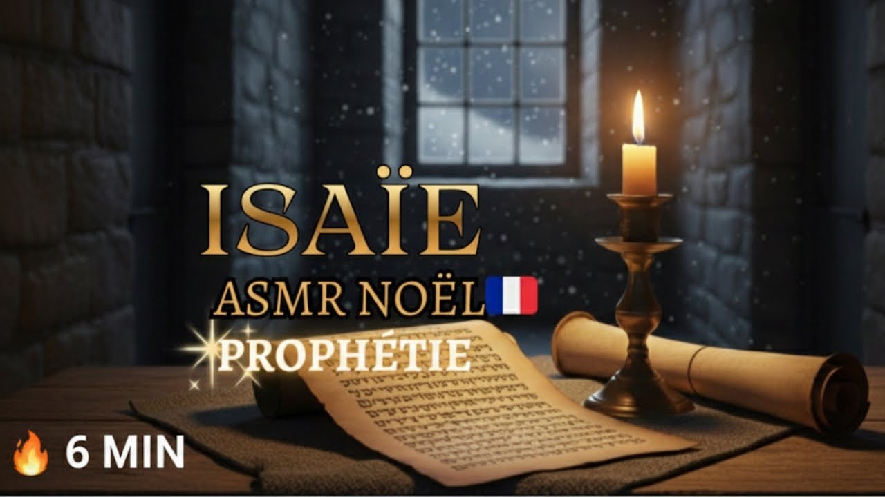 ASMR CHRETIEN 🇫🇷📖 Murmure Doux (Whispering) | Isaïe : Paix & Réconfort en 6 Min (Français)