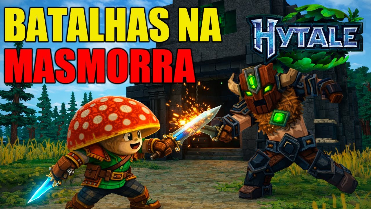 ENFRENTANDO TODOS DA DUNGEON / HYTALE #12