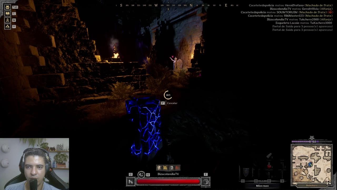 PT BR +18 Loot, PvP e Caos! Dark and Darker AO VIVO na Bizucolandia
