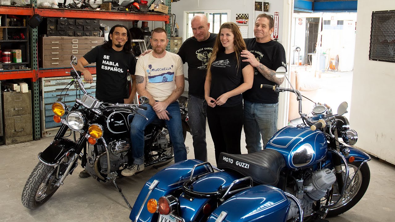 Ewan McGregor talking about his 1990 Moto Guzzi Mille GT