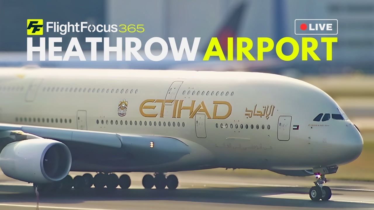 Heathrow Airport Live - WINDY Sunday 29th March 2026