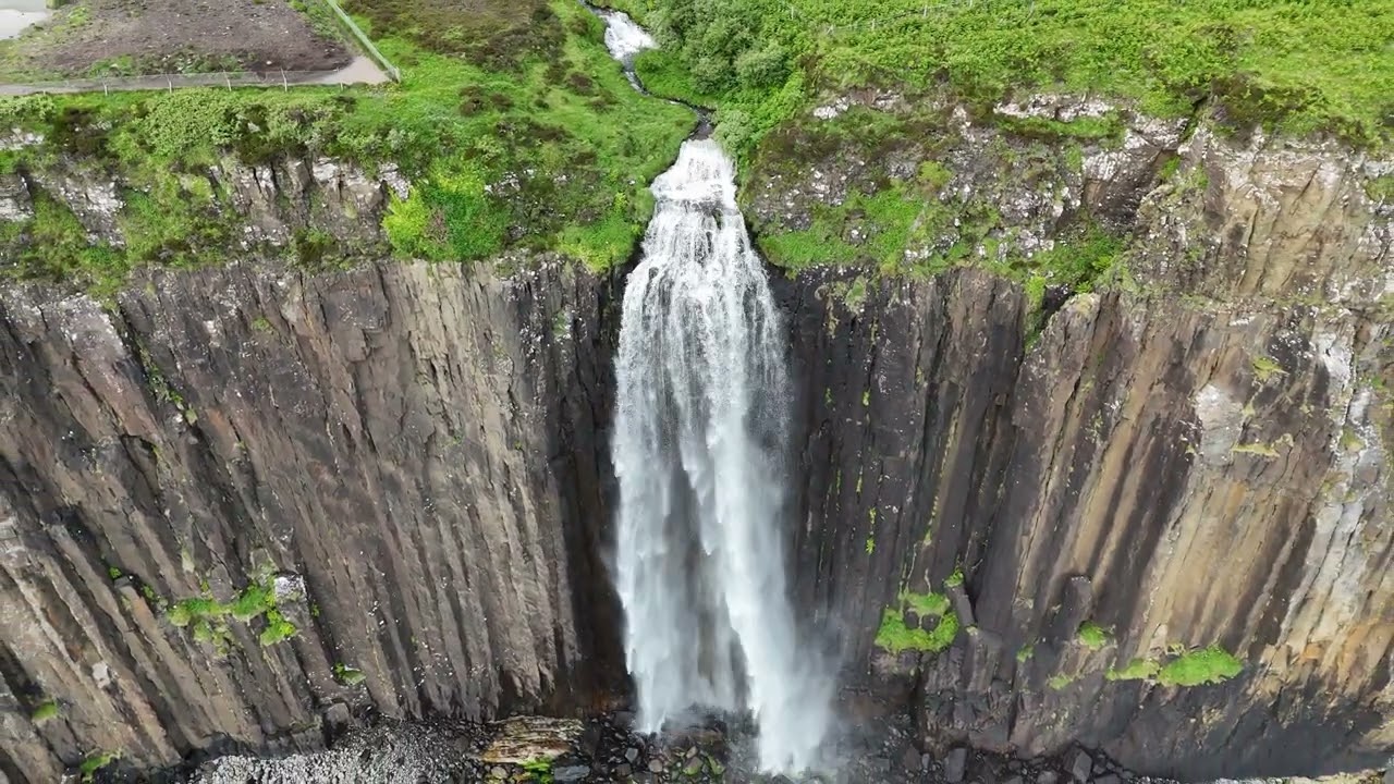 MEALT FALLS & KILT ROCK, ISLE OF SKYE, SCOTLAND - 6/6/2025 - DRONE WITH A VIEW - [4K] DRONE FOOTAGE