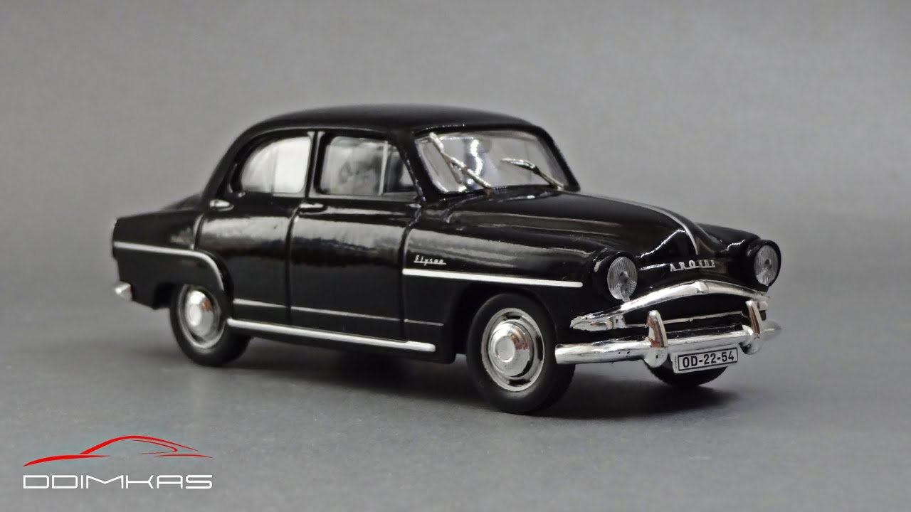 Simca 90A Aronde 1955 || Retroaut&oacute;k №77 - Автолегенды Венгрии || Масштабные модели автомобилей 1:43