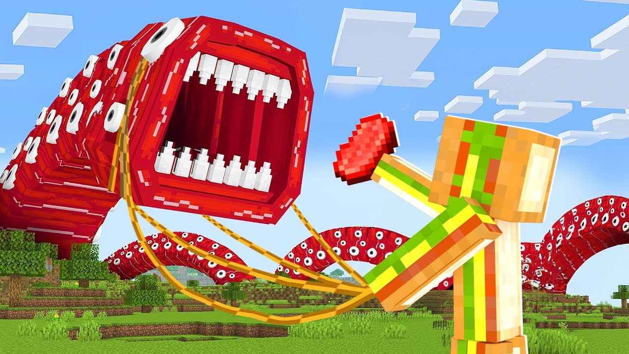 TREN YİYENİ EVCİLLEŞTİRİP KONTROL ETTİM! - Minecraft
