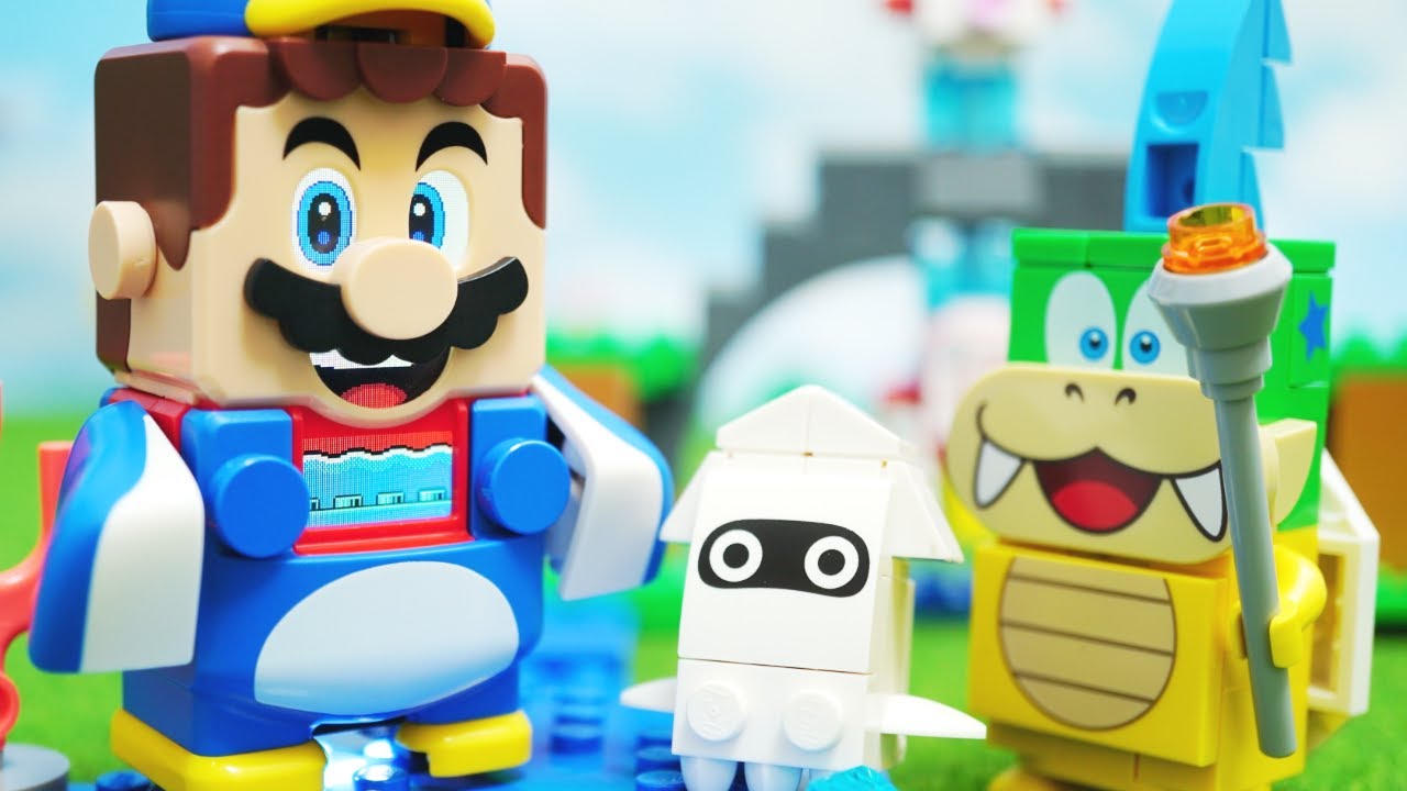 LEGO Super Mario「Power-Up Pack Cat ・Penguin ・Tanooki Mario」レゴ スーパーマリオ  | パワーアップパック stop motion anime