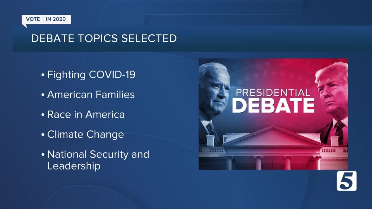 Topics for tonight's final presidential debate include COVID-19, race and national security