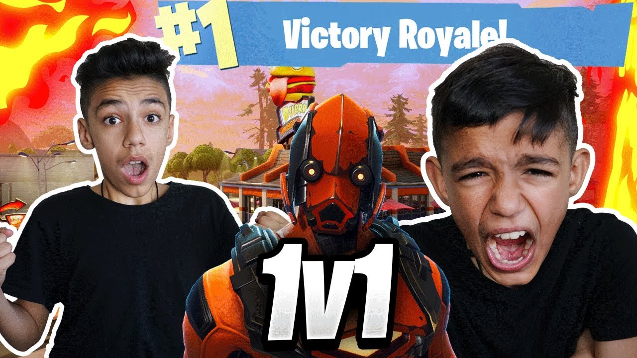 Fortnite 1v1 Against My Little Brother For *NEW* Vertex Skin! (RAGE)